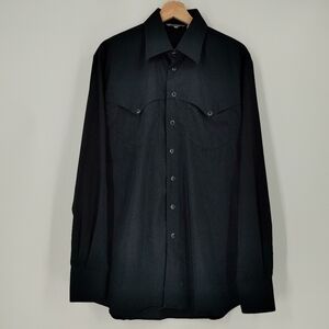 Versace Pearl Snap Button Down